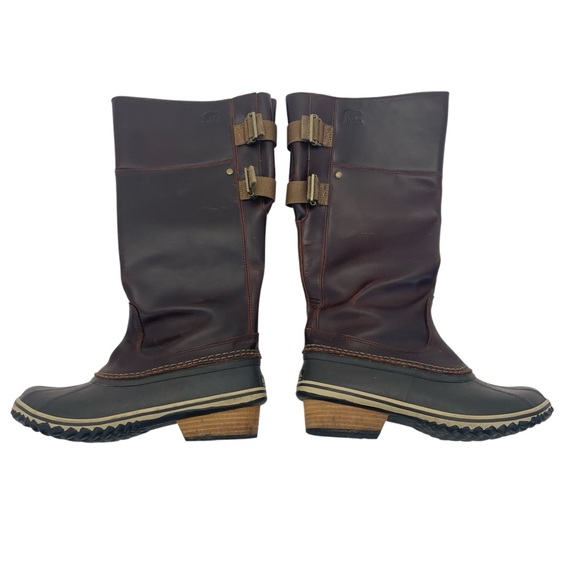 Sorel Slimpack Tall Riding Boot II 7 1/2 Brown - Picture 15 of 16